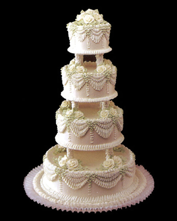 Madame Jay's Bakery Wedding Cake   www.Dan4Art.com
